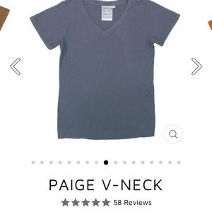 Jungmaven Paige V-neck in Diesel Gray